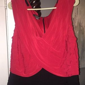 Red and black evening Dress